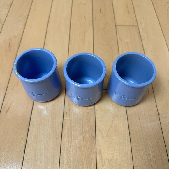 Lot of 3 La Fermiere Glazed Terra Cotta Mini Pots DIY Crafts Planter - Picture 4 of 5